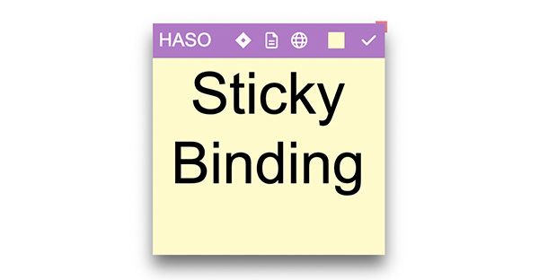 Sticky Binding
